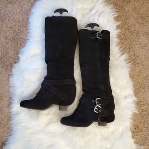 Naughty Monkey straps tall boots